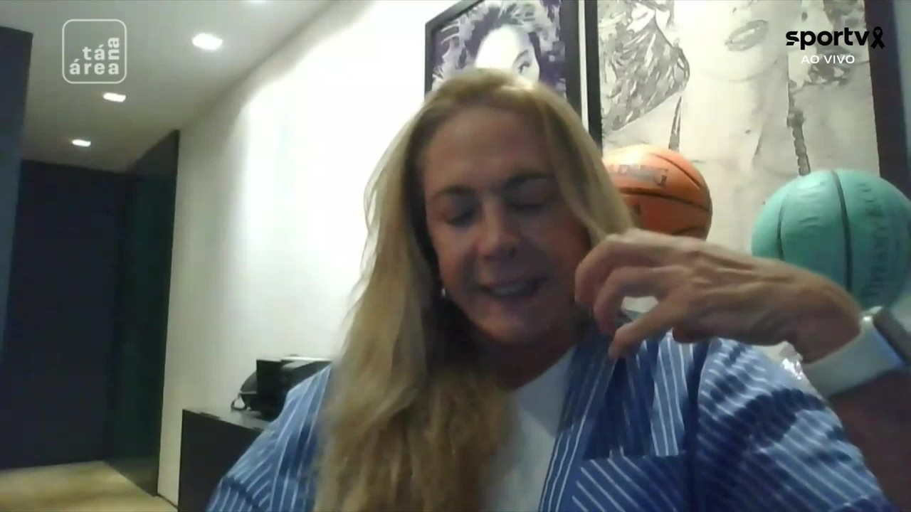 Hortência e Oscar Schmidt em evento esportivo