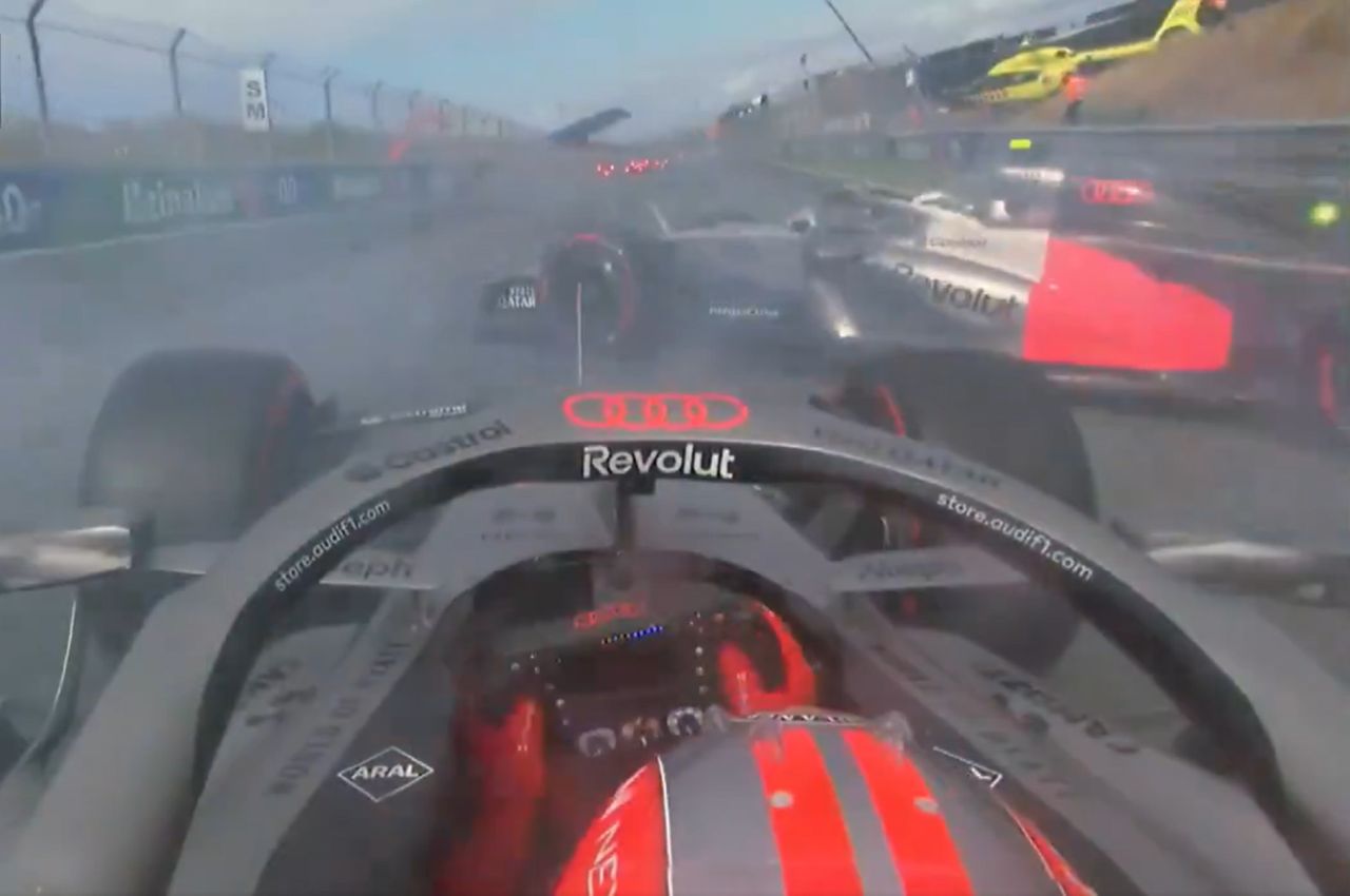 Hulkenberg desviando de Bortoleto em Zandvoort