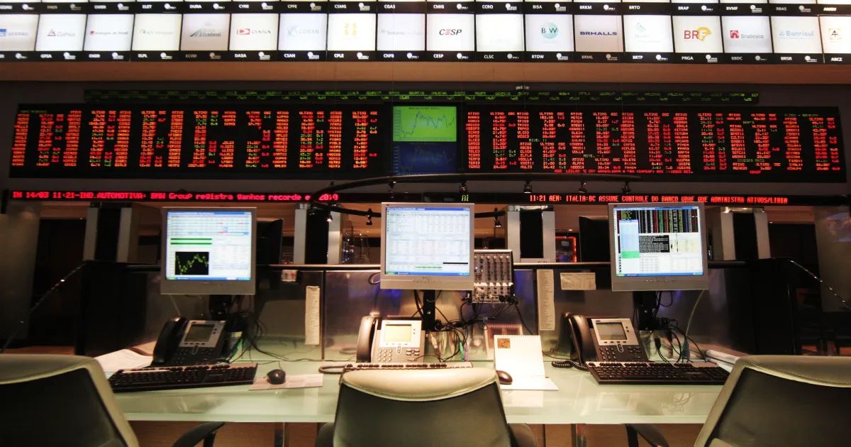 Painel eletrônico do Ibovespa