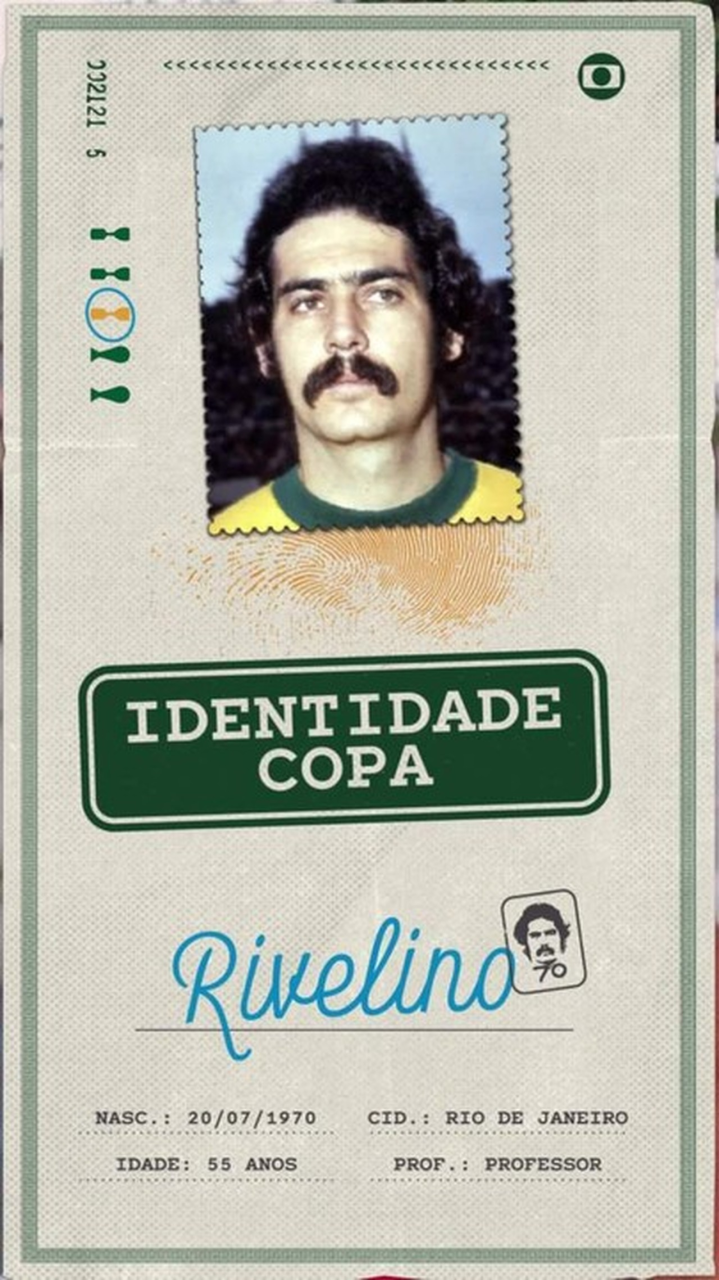 Cartela do quadro Identidade Copa na tela da TV Globo