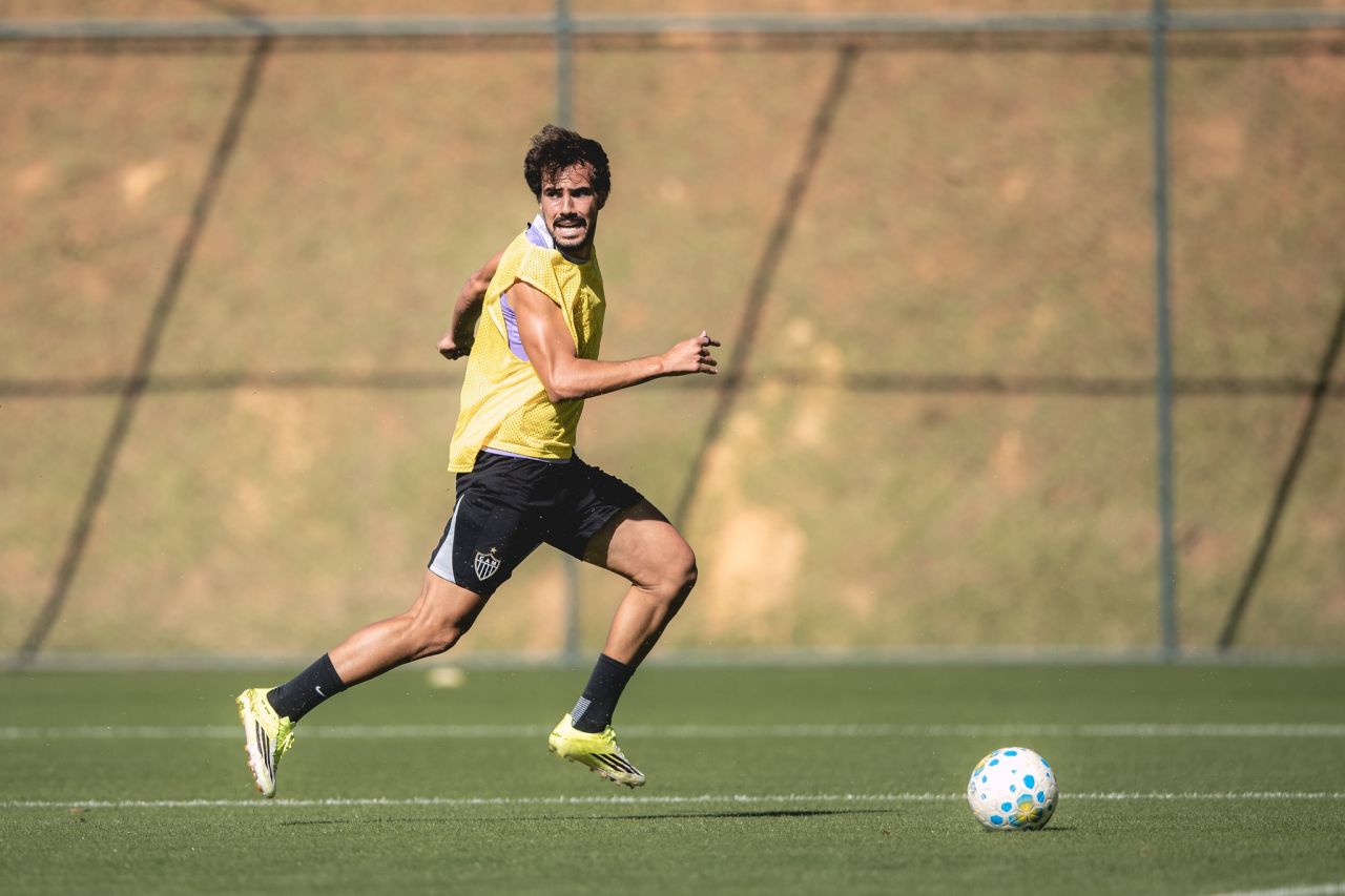 Igor Gomes em treino pelo Atlético-MG