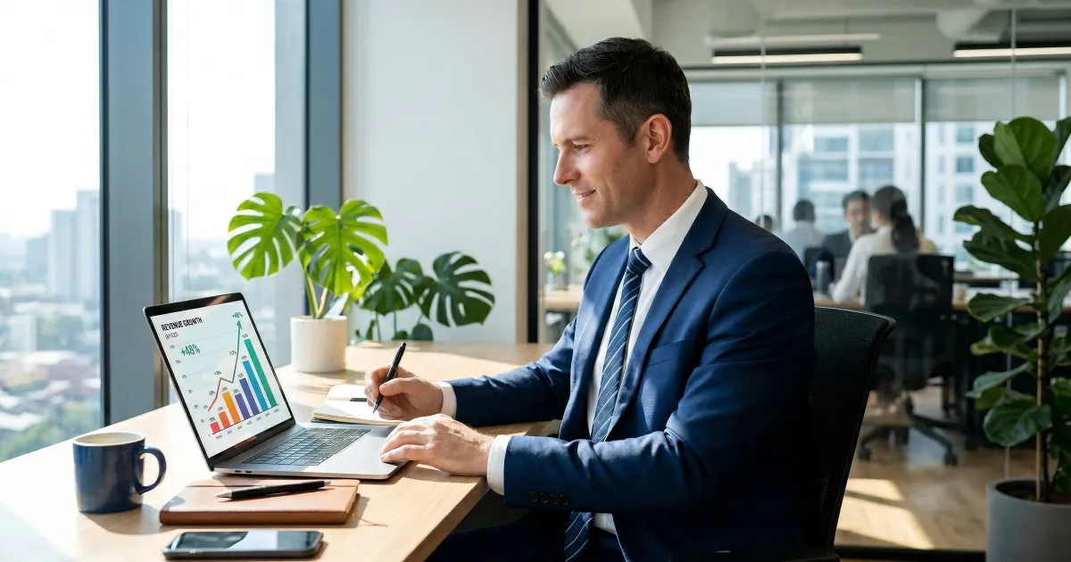 Pessoa organizando planilha de finanças pessoais