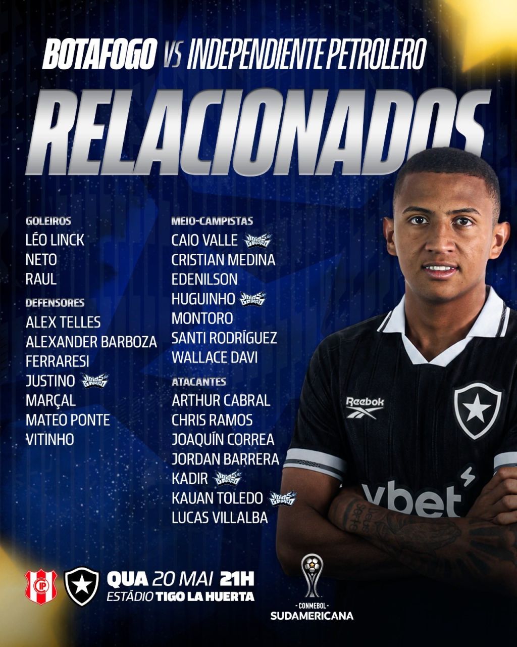 Jogadores do Botafogo antes do embarque