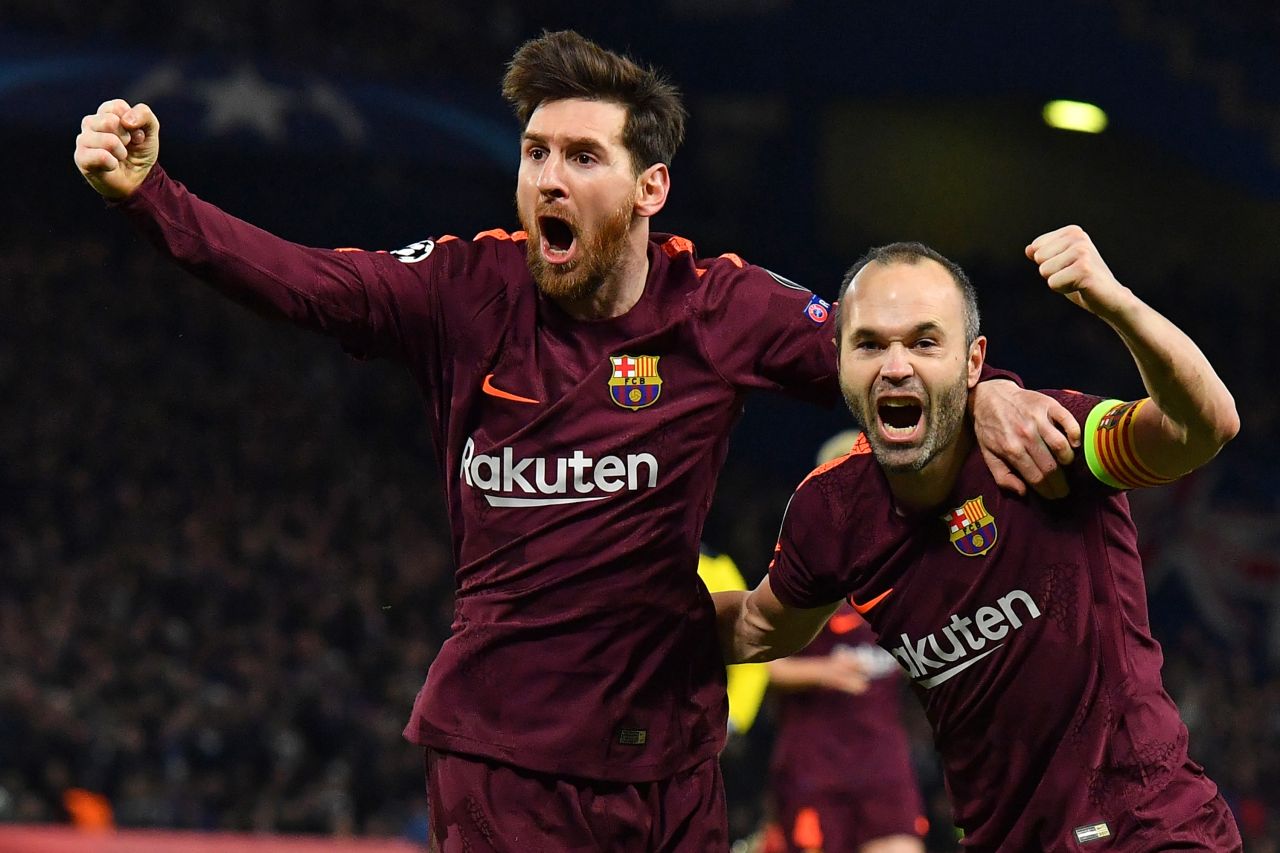 Andrés Iniesta celebrando o gol de 2010