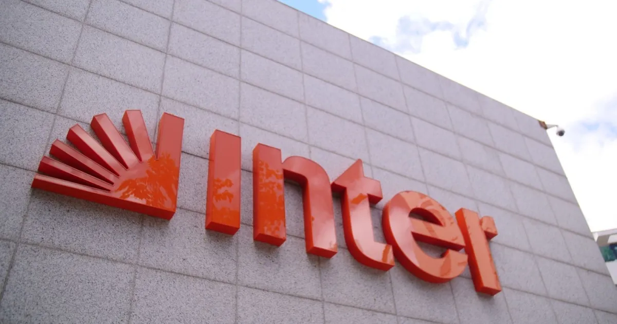 Interface do app do banco Inter exibida em celular