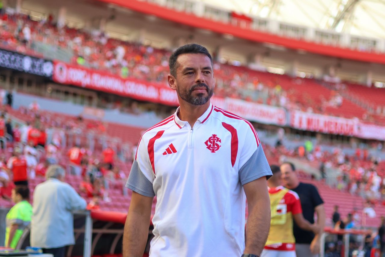 Esteban Conde durante treino no Beira-Rio