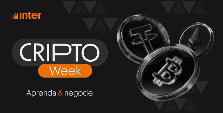 Tela do Super App do Inter mostrando opções de compra de criptomoedas