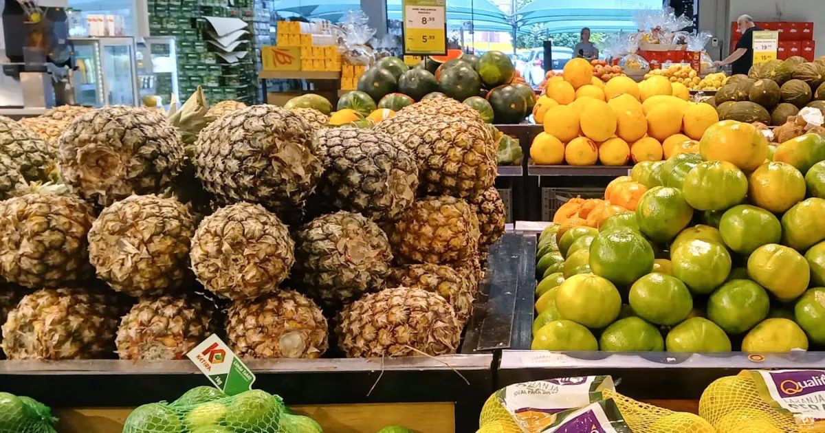 Gráfico do IPCA e cesta básica de alimentos