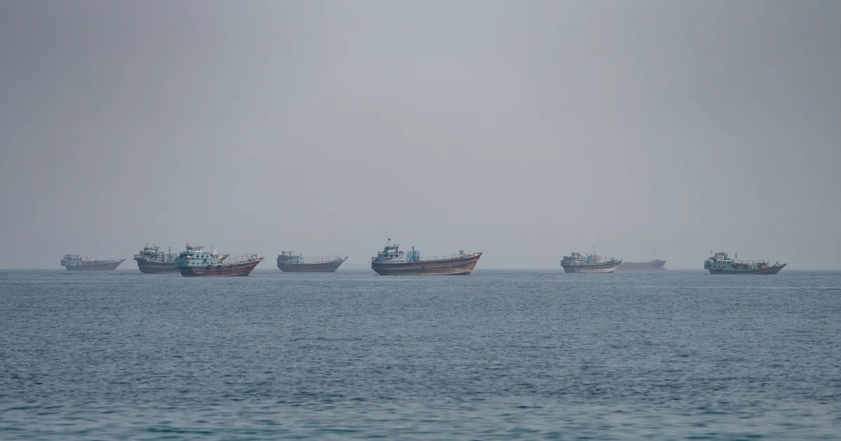 Navio-tanque no Estreito de Ormuz
