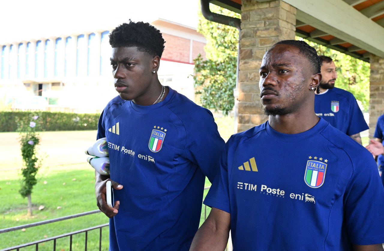 Roberto Mancini em treino da seleção italiana