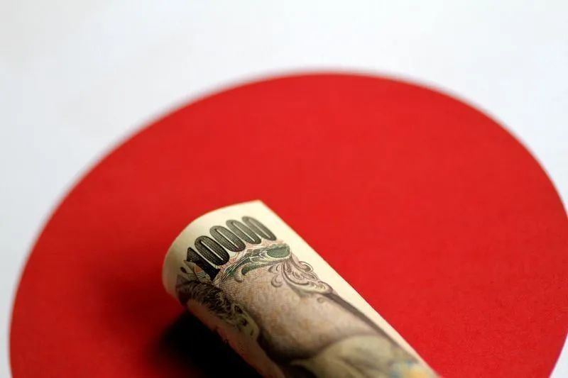 Gráfico de câmbio do iene frente ao dólar