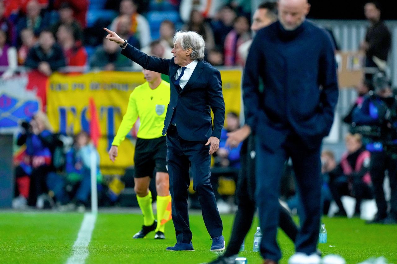 Jorge Jesus durante Noruega x Portugal
