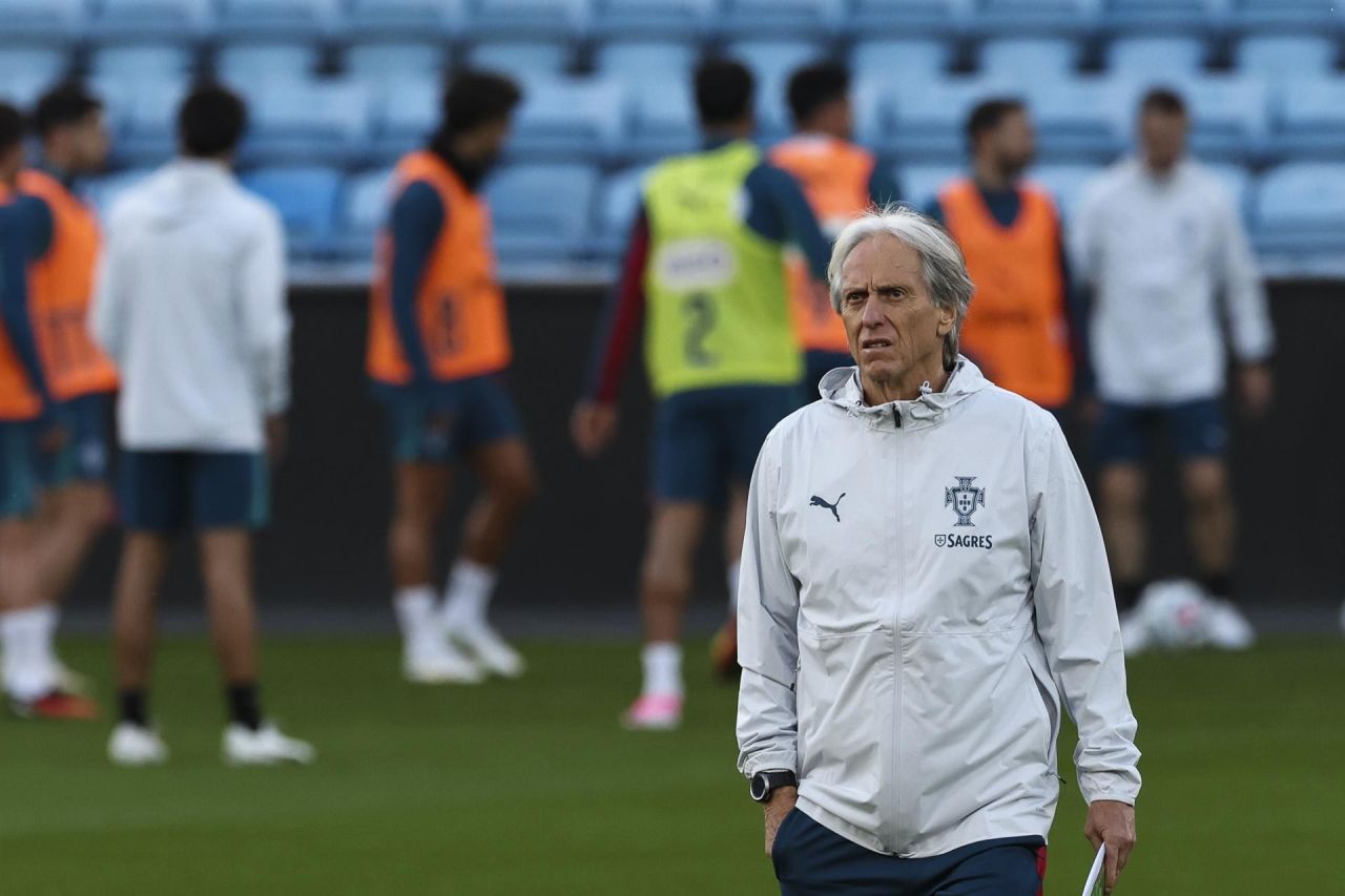 Jorge Jesus em coletiva como técnico de Portugal