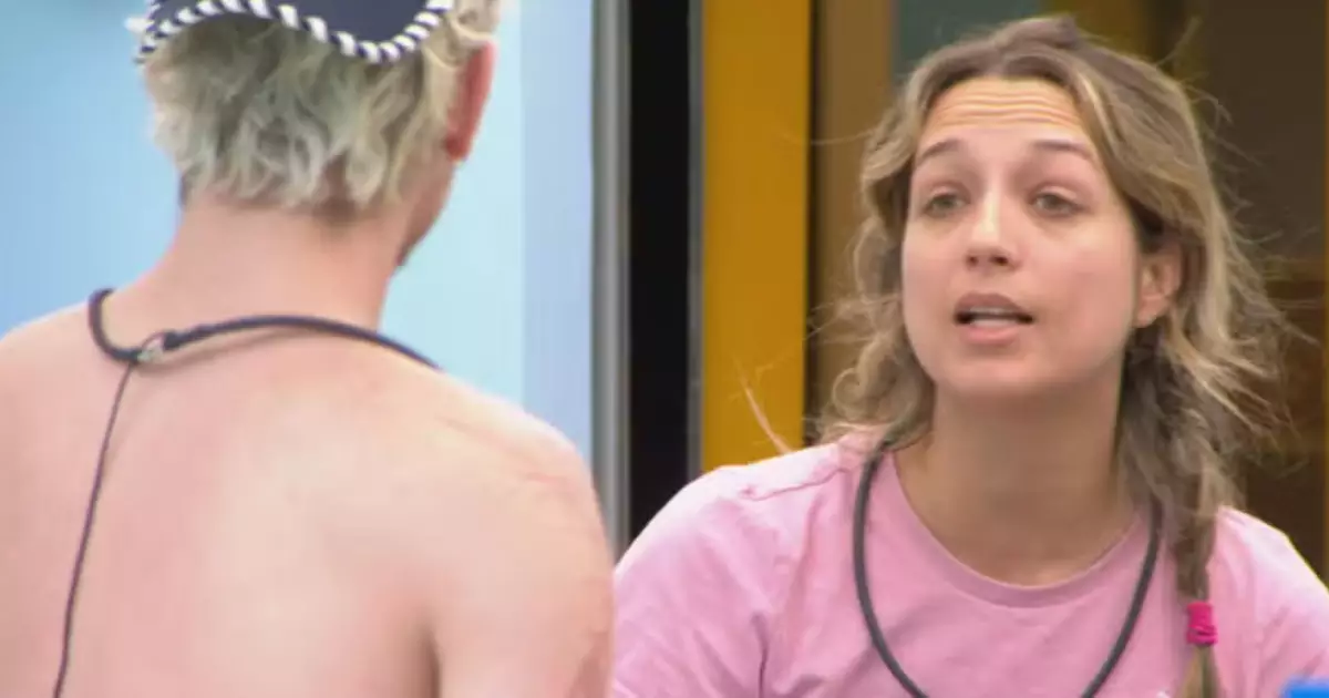 Juliano Floss e Samira Sagr durante o BBB 26