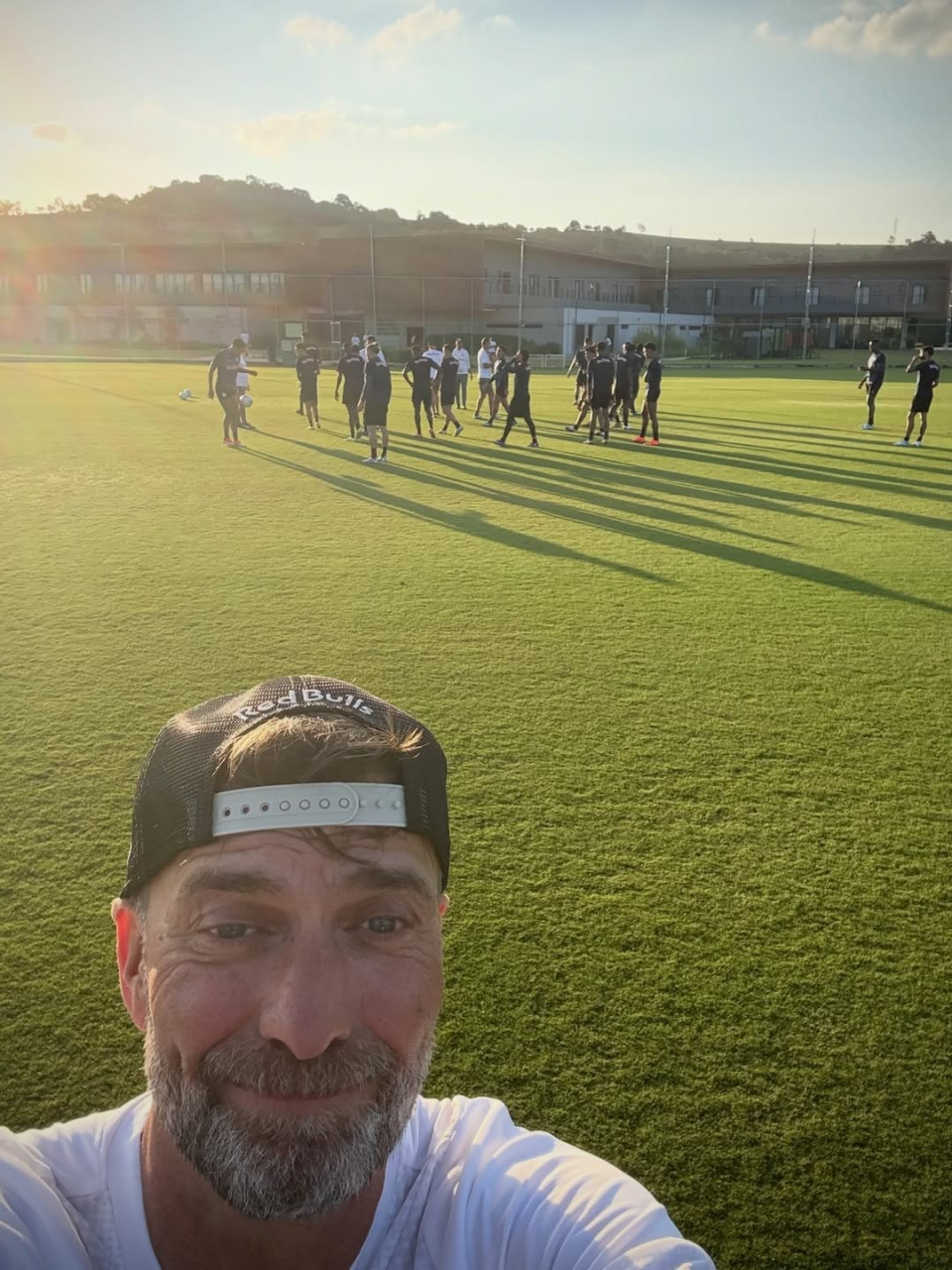 Jürgen Klopp no treino do Red Bull Bragantino em Bragança Paulista