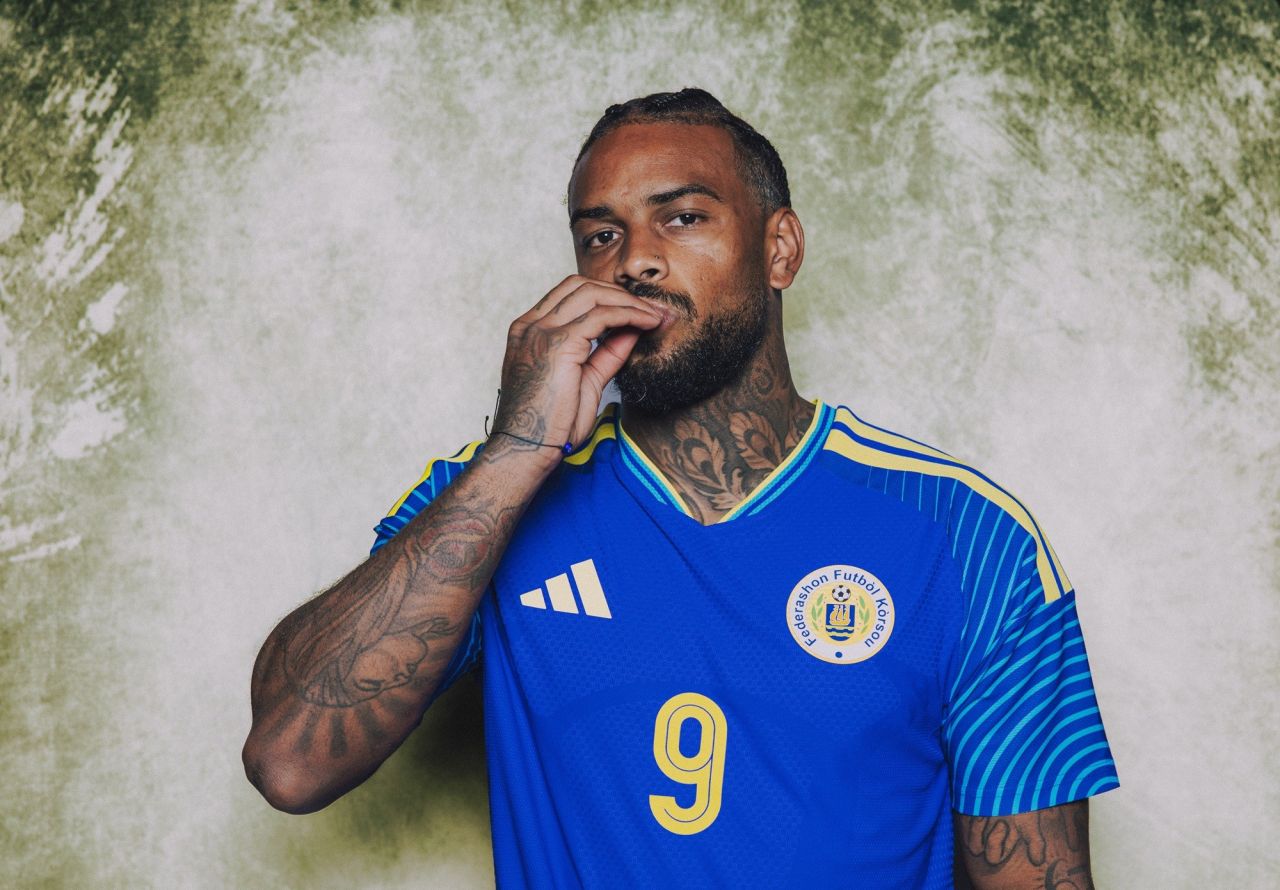 Jurgen Locadia em ação pela seleção de Curaçao