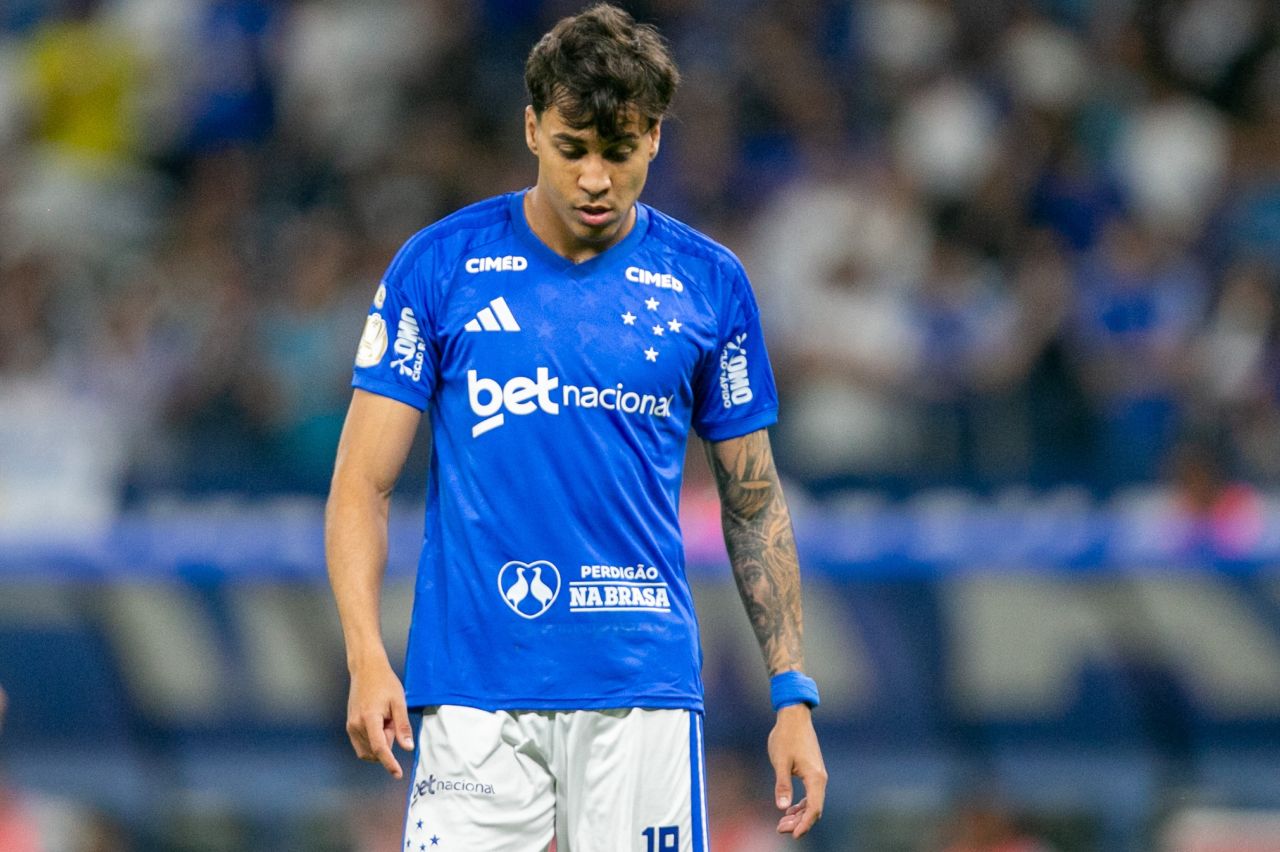 Kaio Jorge em ação pelo Cruzeiro durante partida