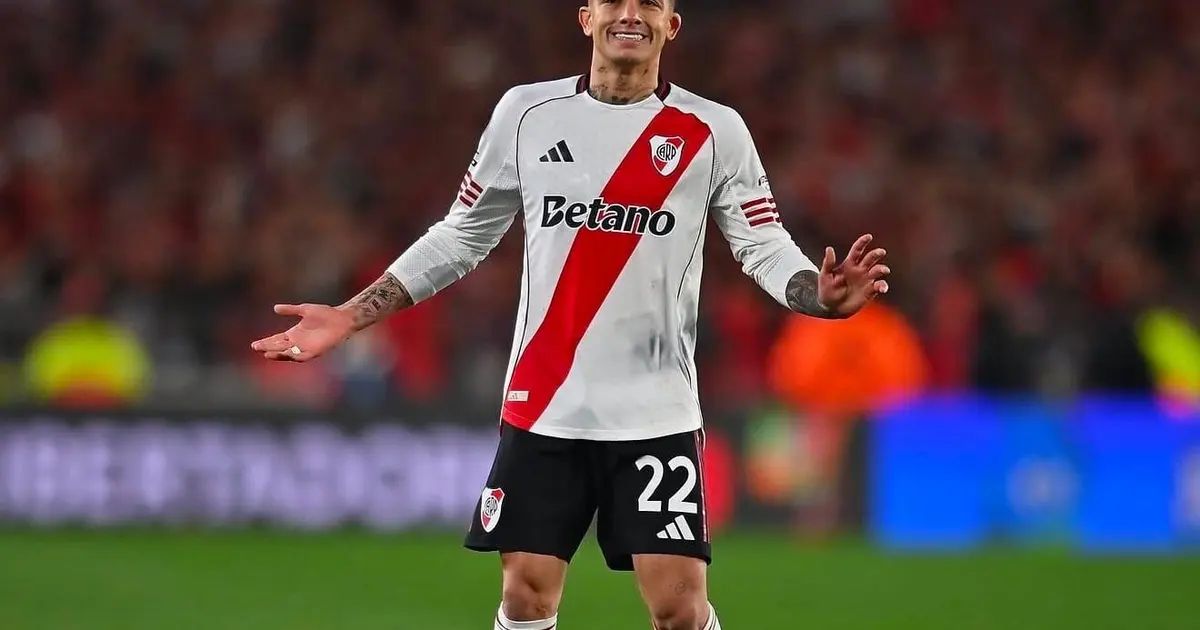 Kevin Castaño em ação pelo River Plate
