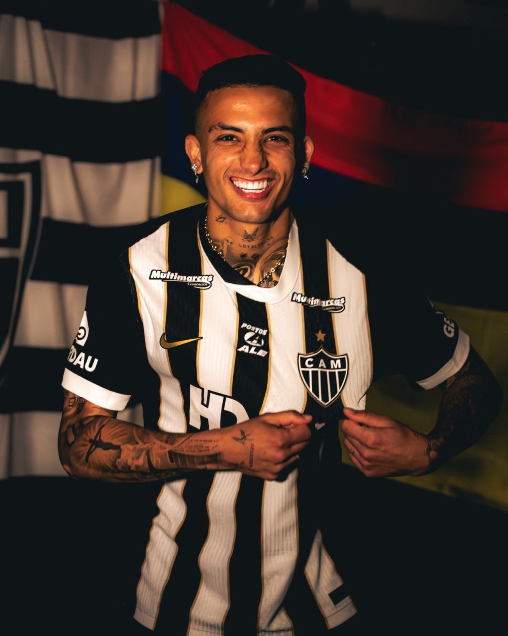 Kevin Castaño com a camisa do Atlético-MG