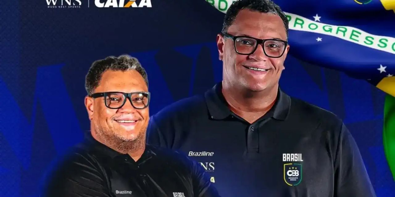 Léo Figueiró em treinamento com a seleção feminina