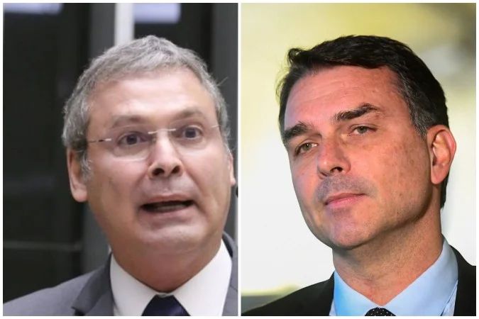 Lindbergh Farias e Flávio Bolsonaro