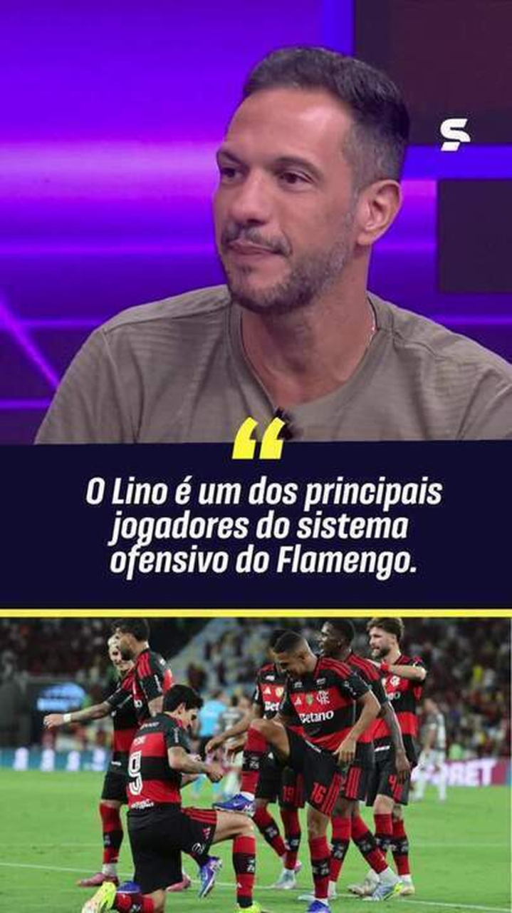 Samuel Lino comemorando gol pelo Flamengo
