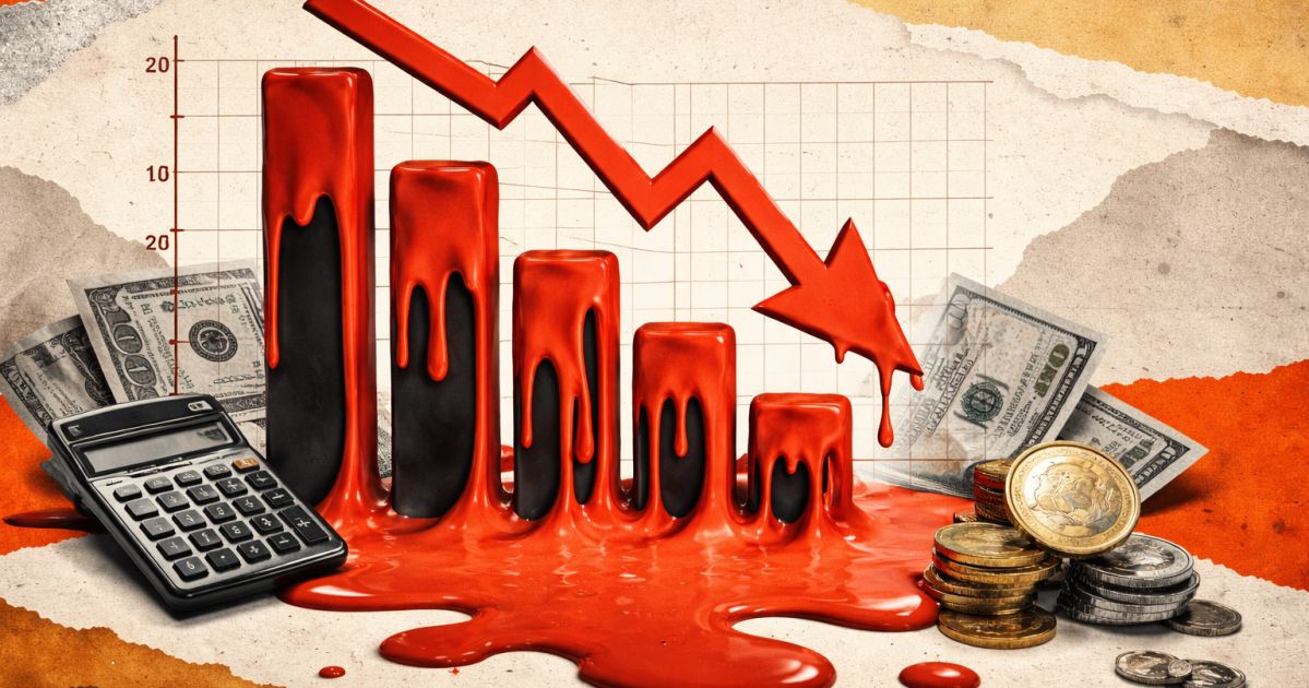 Gráfico e setas representando operações long e short na bolsa