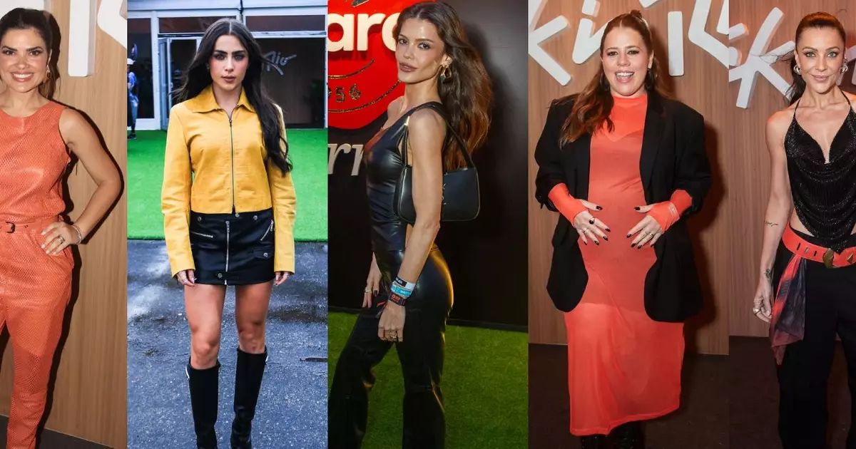 Jade Picon com jaqueta amarela no Rock in Rio
