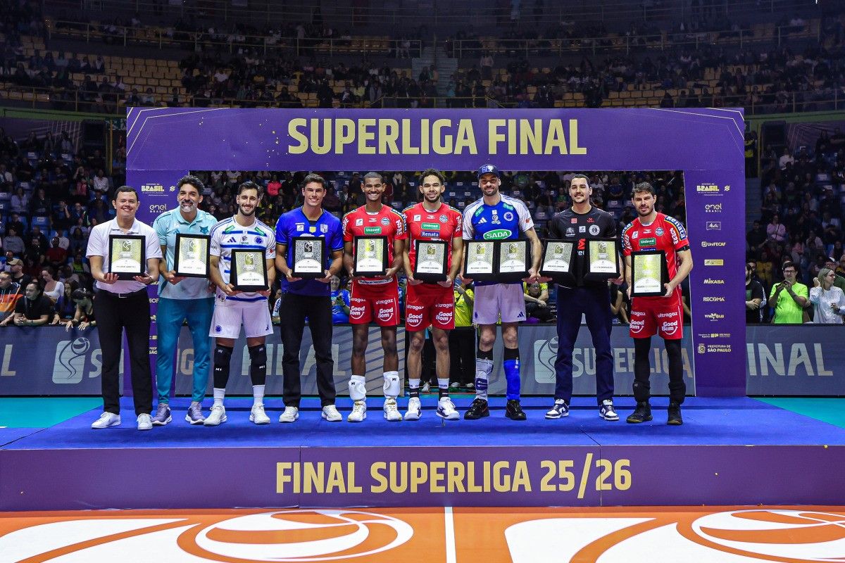 Premiação seleção Superliga masculina 2025/2026