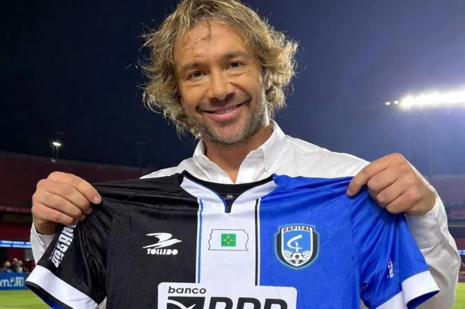 Diego Lugano em evento do Capital