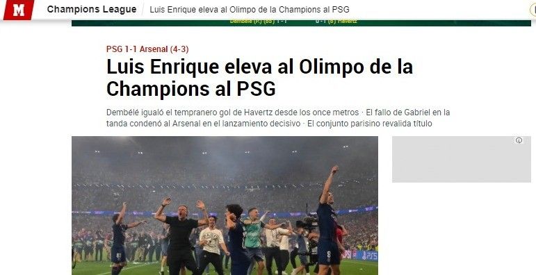 Luis Enrique celebrando o título da Champions League