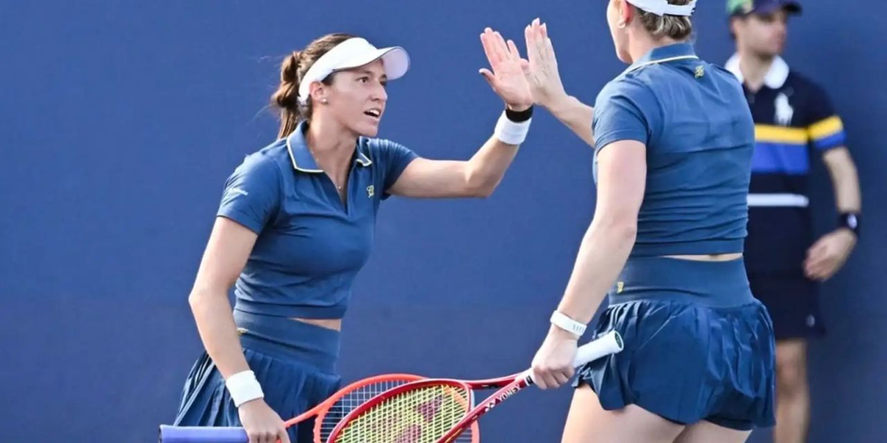 Luisa Stefani em quadra no US Open