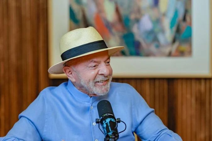 Presidente Lula em entrevista a podcasts
