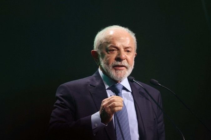 Presidente Lula durante anúncio no Palácio do Planalto