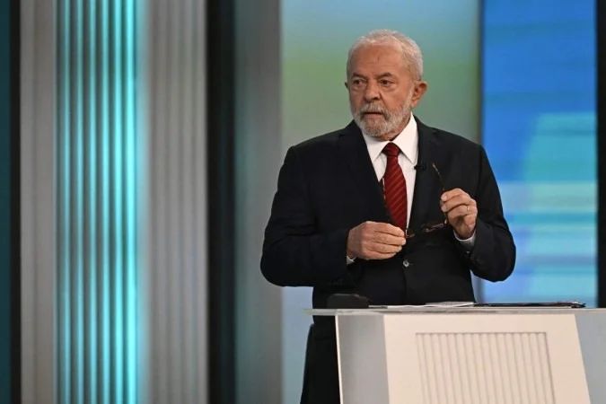 Lula durante participação em evento público