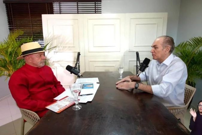 Presidente Lula durante entrevista em Juazeiro do Norte