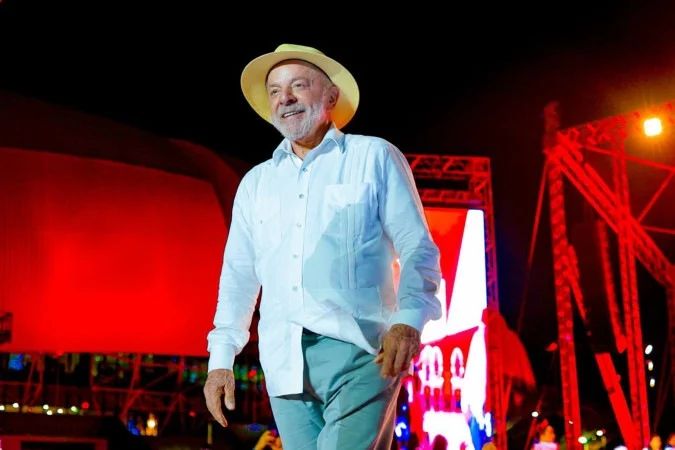 Lula na ponte entre Juazeiro e Petrolina
