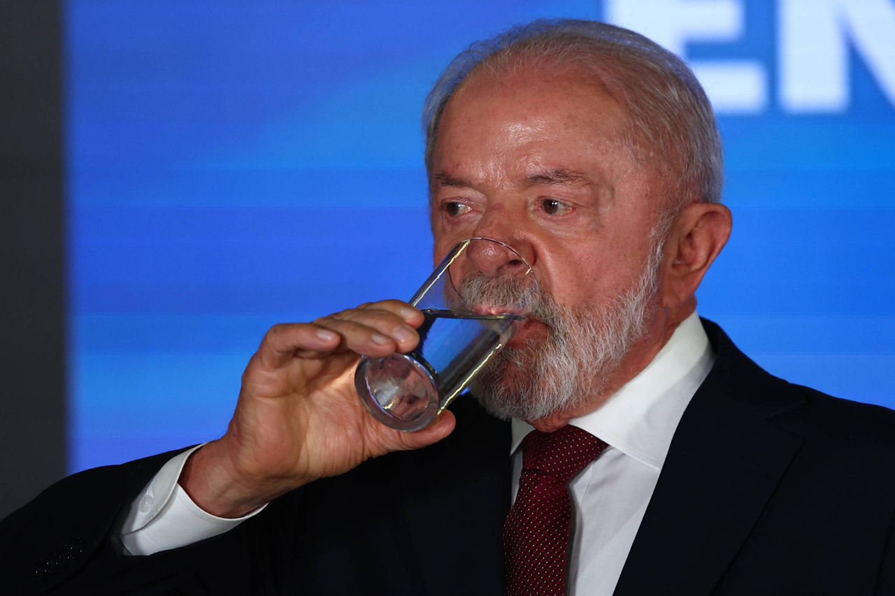 Presidente Lula durante evento público