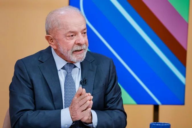 Presidente Luiz Inácio Lula da Silva em pronunciamento