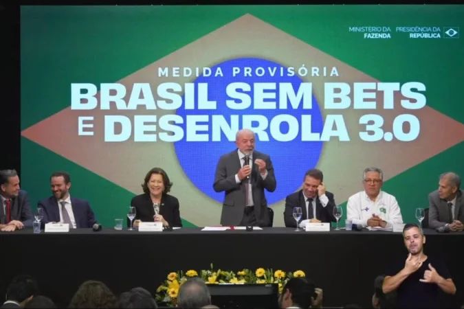 Presidente Lula em evento sobre apostas online