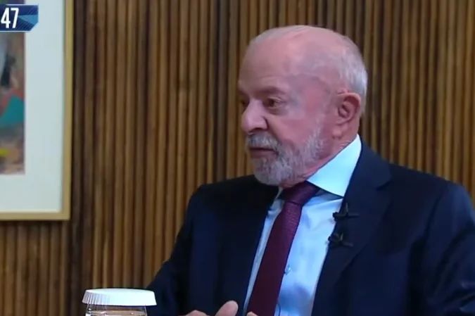 Presidente Lula durante entrevista à TV Record