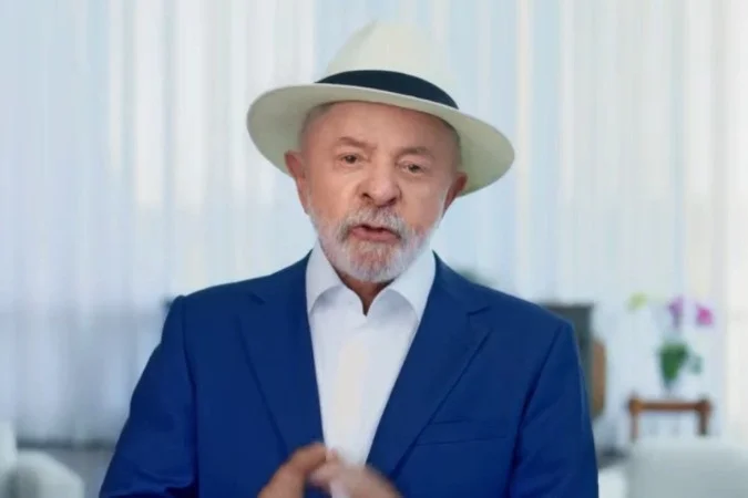 Presidente Lula durante pronunciamento no Dia do Trabalhador