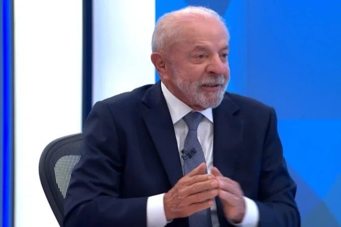 Presidente Lula durante entrevista ao Jornal Nacional