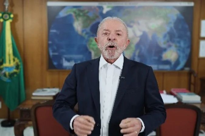 Presidente Lula durante pronunciamento