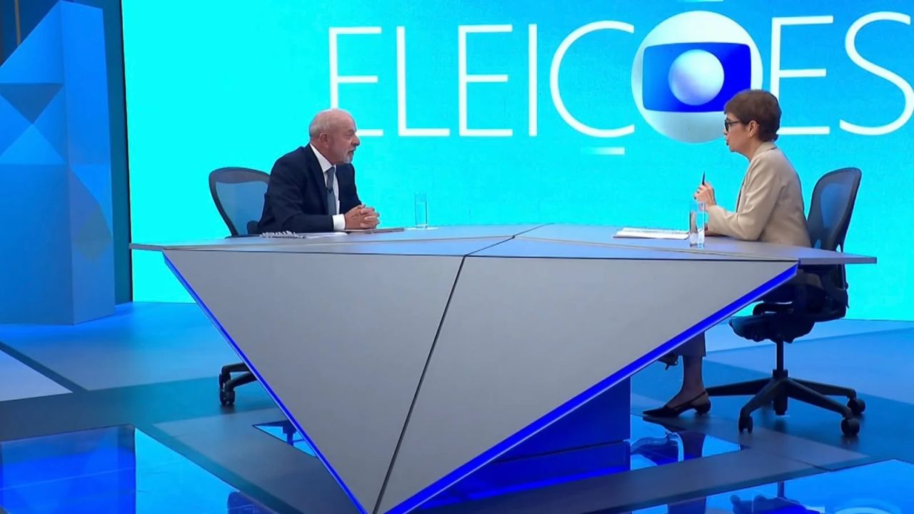 Presidente Lula durante entrevista à TV