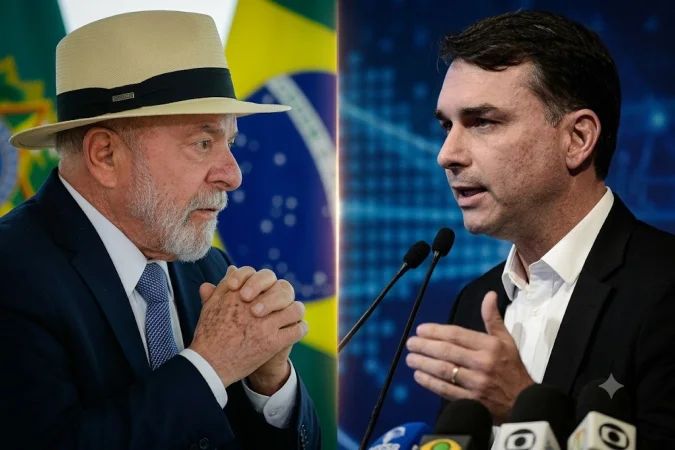 Lula e Flávio em eventos em São Paulo