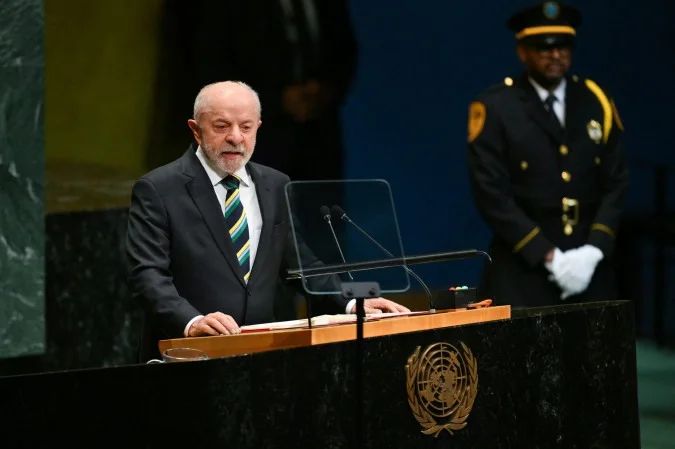 Presidentes Lula e Trump na Assembleia Geral da ONU