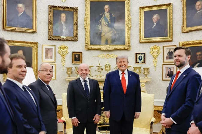 Lula e Trump na Casa Branca