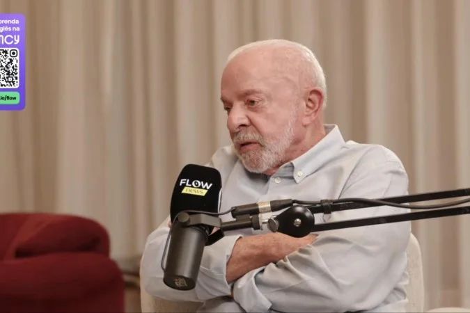 Lula durante entrevista no Flow Podcast