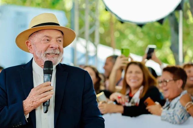Luiz Inácio Lula da Silva discursando